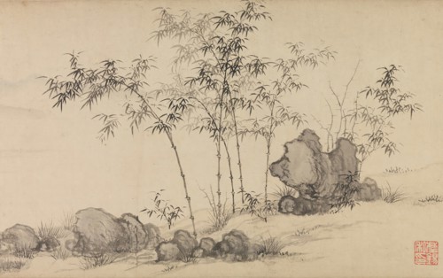 Bamboo grove, late 14th century. Creator: Shen Xun.