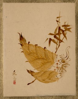 Bamboo Shoots, ca. 1880s. Creator: Shibata Zeshin.