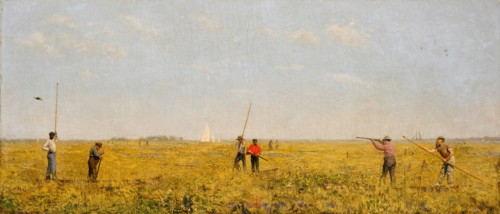 Pushing for Rail, 1874. Creator: Thomas Eakins.