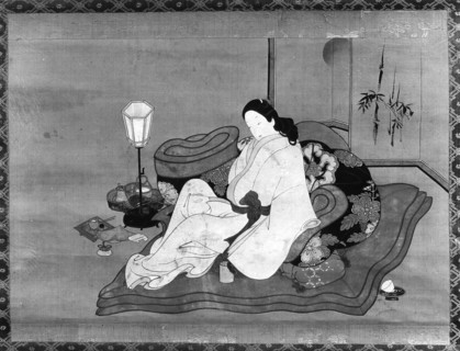 A Lady in Bed, 18th century. Creator: Unknown.