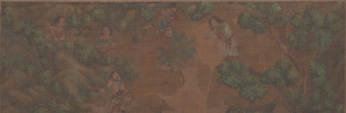 Landscape Painting of Figure in Woodland Setting. Creator: Unknown.