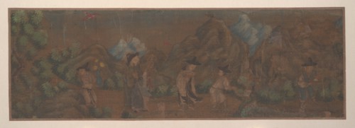 Landscape Painting of Figure in Woodland Setting. Creator: Unknown.