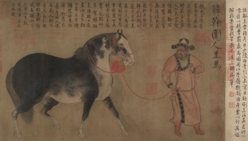 Stallion with Groom. Creator: Unknown.