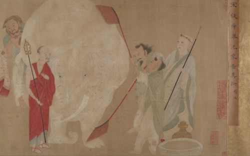 Washing the Sacred Elephant. Creator: Unknown.