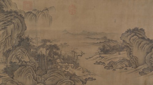 Buddhist Temples amid Autumn Mountains, 14th century. Creator: Unknown.