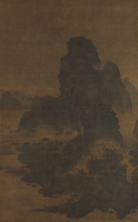 Landscape in the style of Fan Kuan, early 12th century. Creator: Unknown.