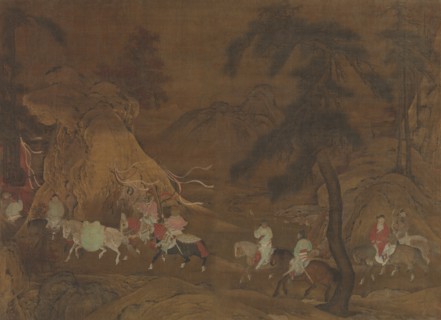Emperor Xuanzong's Flight to Shu, mid-12th century. Creator: Unknown.