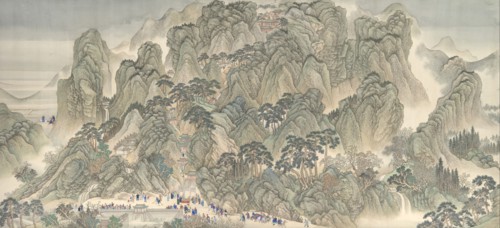The Kangxi Emperor's Southern Inspection Tour, Scroll Three: Ji'nan to Mount Tai, datable to 1698. Creator: Wang Hui.
