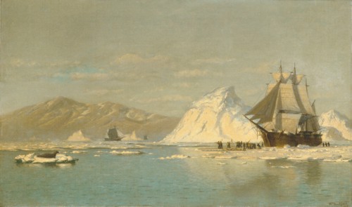 Off Greenland?Whaler Seeking Open Water. Creator: William Bradford.