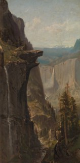 Yosemite Falls, from Glacier Point, 1879. Creator: William Keith.