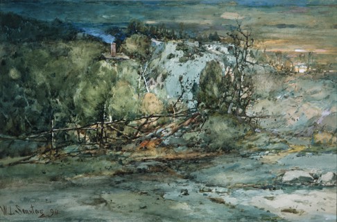 Frontier Cabin, 1894. Creator: William Louis Sonntag.