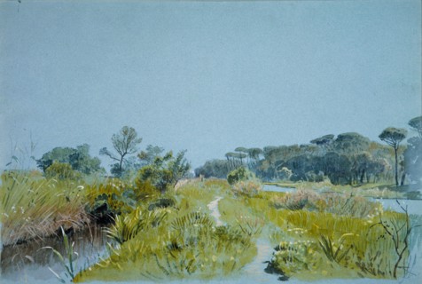 Castel Fusano?Near Rome, ca. 1885. Creator: William Stanley Haseltine.