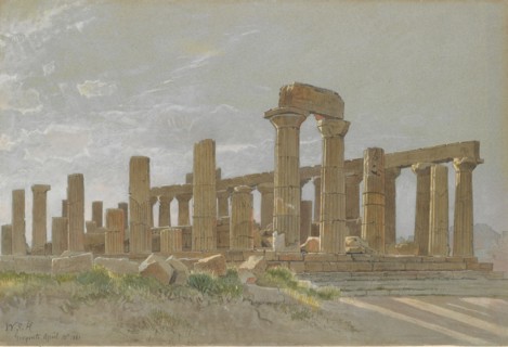 Girgenti (The Temple of Juno Lacinia at Agrigentum), 1881. Creator: William Stanley Haseltine.