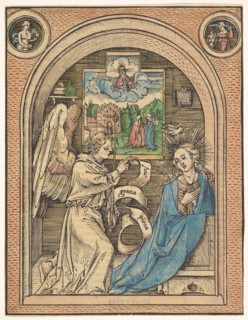 The Annunciation, late 15th-early 16th century. Creator: Hans Wechtlin the Elder.