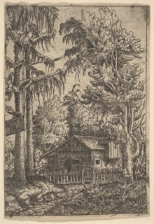 Cabin Among Trees, 1551. Creator: Hans Sebald Lautensack.