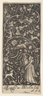 Vertical Panel with a Man and Woman, ca. 1631. Creator: Bartolomeus van Lochom.