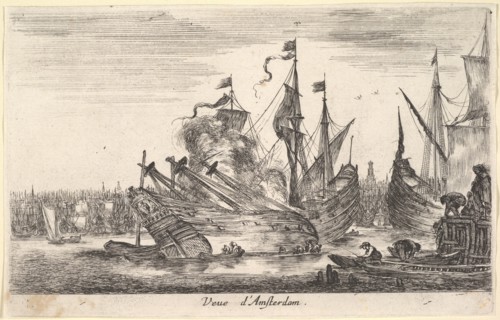 View of the Amsterdam seaport