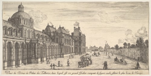 View of the dome of the Palace of the Tuilleries, from 'Various views of remarkable pla..., 1649-51. Creator: Stefano della Bella.