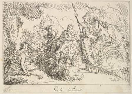 Gods and Goddesses in a Landscape, 1740-1802. Creator: Giuseppe Canale.