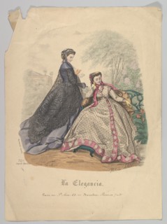 Two Women Outdoors, No. 720, from La Elegancia