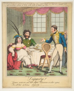 Dignity! - "Grace was in all her Steps. Heaven in her eyes, In all her actions di..., June 21, 1821. Creator: Theodore Lane.