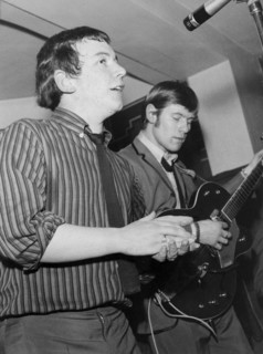 Eric Burdon and Hilton Valentine, Black Prince, Bexley, London, 1964. Creator: Brian Foskett.