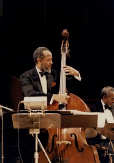 Percy Heath, Royal Festival Hall, London, 1989. Creator: Brian Foskett.