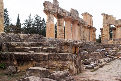 Libya, Cyrene, Temple of Zeus, 2007. Creator: Ethel Davies.