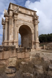 Libya, Leptis Magna, Arch of Septimius Severus, 2007. Creator: Ethel Davies.