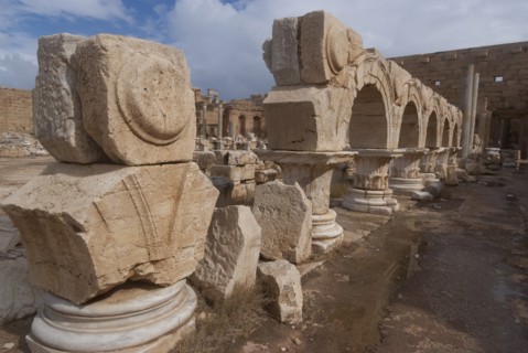 Libya, Leptis Magna, Severan Forum, 2007. Creator: Ethel Davies.