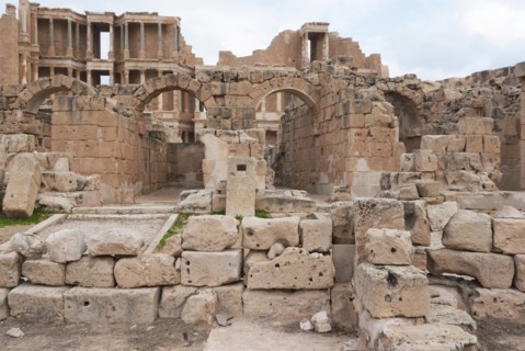 Libya, Sabratha, Theatre, 2007. Creator: Ethel Davies.