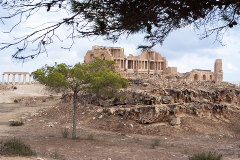 Libya, Sabratha, Theatre, 2007. Creator: Ethel Davies.