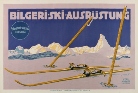 Bilgeri Ski Equipment, c. 1910. Creator: Kunst, Carl