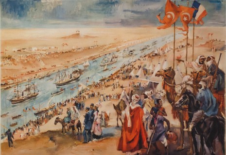 Inauguration Ceremony of the Suez Canal at Port-Said, 17 November, 1869, 1869. Creator: Anonymous.