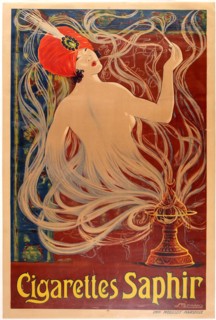 Cigarettes Saphir , 1910. Creator: Stephano