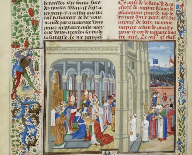 Coronation of Charles V of France on May 19, 1364, ca 1470-1475. Creator: Liédet, Loyset
