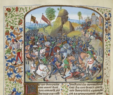 The Battle of Montiel in 1369, ca 1470-1475. Creator: Liédet, Loyset