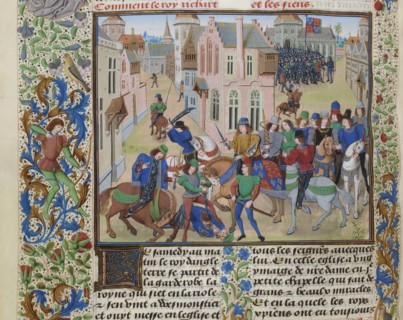 The Death of Wat Tyler, ca 1470-1475. Creator: Liédet, Loyset