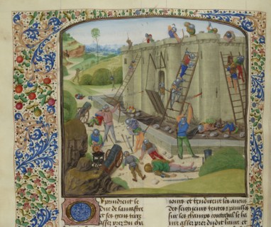 The siege of Brest, 1386, ca 1470-1475. Creator: Anonymous.