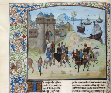 Departure of Duke Ludwig II of Bourbon from Genoa to Tunis, ca 1470-1475. Creator: Anonymous.