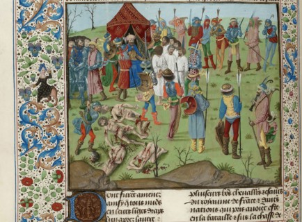Masacre of the Christians after the Battle of Nicopolis, ca 1470-1475. Creator: Anonymous.