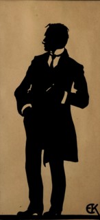 Portrait of the poet Jurgis Baltrusaitis