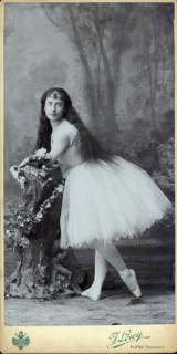 Luigia Cerale as Giselle, c. 1880. Creator: Löwy, Josef