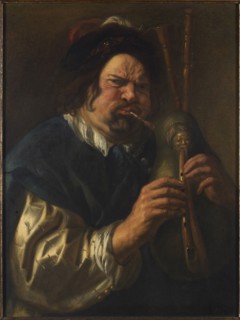 The bagpipe player, 1638-1640. Creator: Jordaens, Jacob
