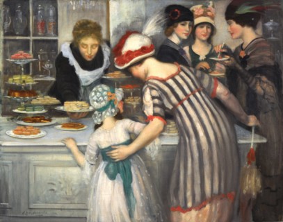 Dans la Patisserie , 1911. Creator: Caro-Delvaille, Henry