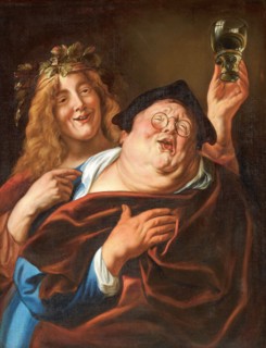 Bacchus and a Follower , after 1645. Creator: Jordaens, Jacob