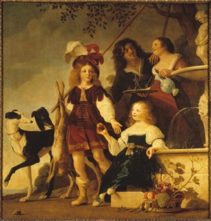 Allegorical family portrait, 1642. Creator: Couwenbergh, Christiaen van
