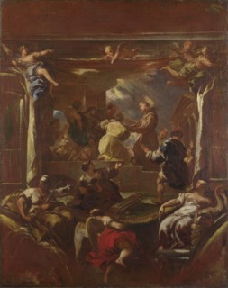 Saint Anthony of Padua restores the Foot of a Man, before 1700. Creator: Giordano, Luca