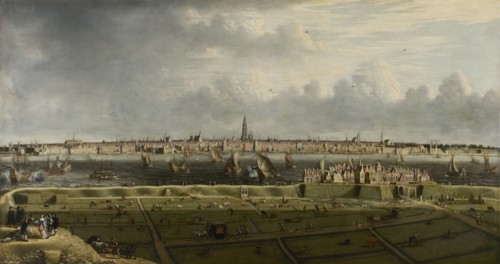 View of Antwerp from the Vlaams Hoofd, 1658. Creator: Anonymous.