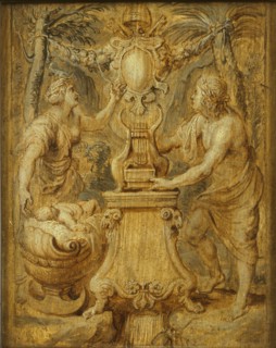 Cover of "Matthiae Casimiri Sarbievii. Lyricorum Libri IV" by Maciej Kazimierz Sarbiewski, 1632. Creator: Rubens, Pieter Paul